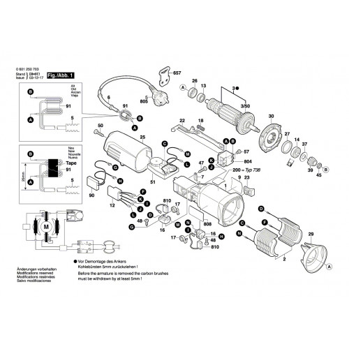 Запчасти для шлифмашины Bosch GEX 150TURBO